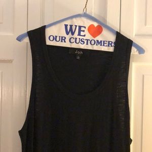Size large black Joh tank dress. 100% cotton.